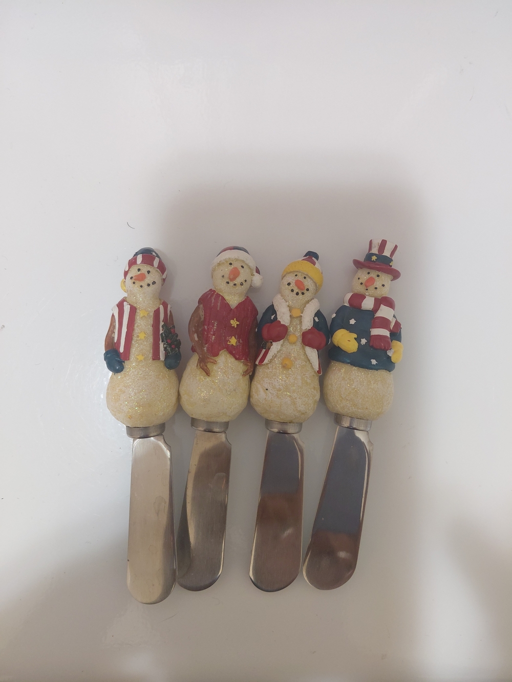 Festive Snowman Butter Spreader Set - Multicolor
